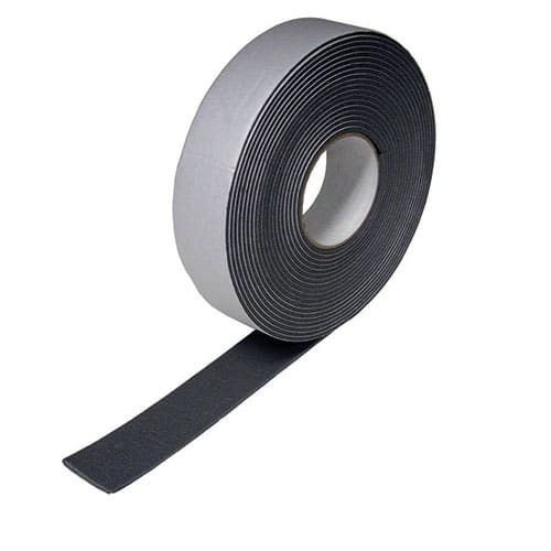 FOAM INSULATION TAPE BLACK 3MM X 50MM X 7.5 METERS