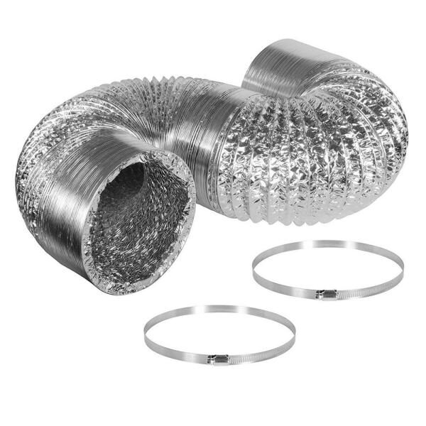 UN-INSULATED FLEXIBLE DUCT 8 INCH X 25 FT