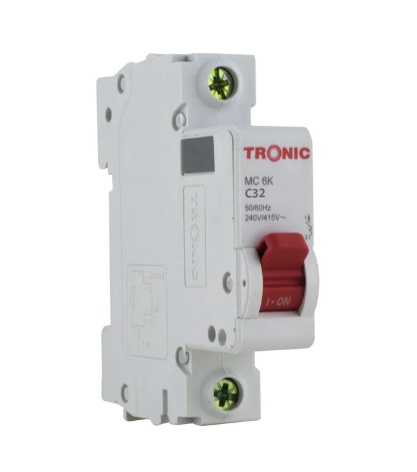 TRONIC NEW MCB SINGLE POLE 32A 6KA MC 6K32